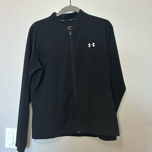 Black running jacket